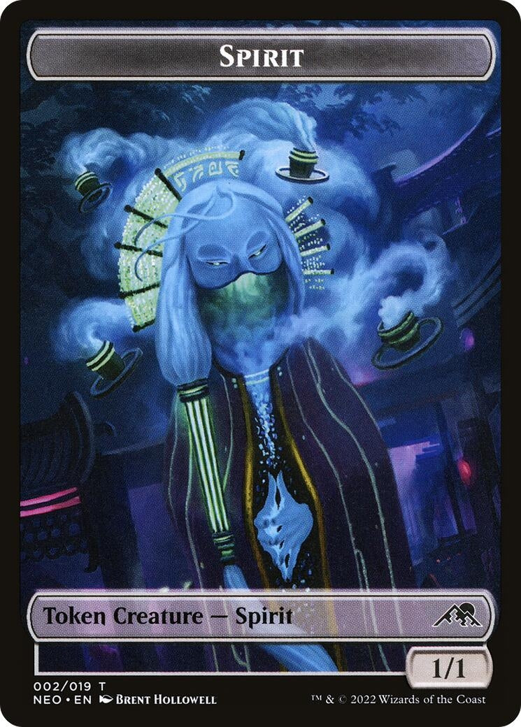 Image for Spirit (002) // Mechtitan (014) Double-sided Token (2 // 14) (Kamigawa: Neon Dynasty) - Magic: The Gathering