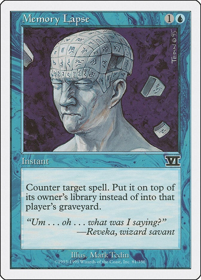 Image for Memory Lapse (81) (Classic Sixth Edition) - Magic: The Gathering