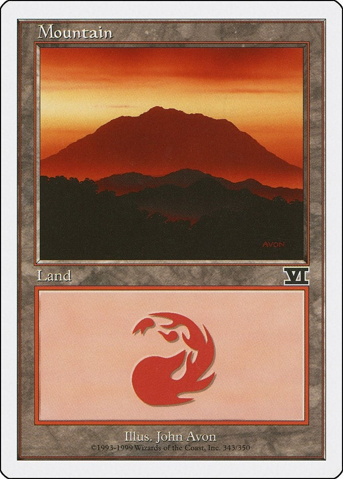 Image for Mountain (343) (343) (Classic Sixth Edition) - Magic: The Gathering