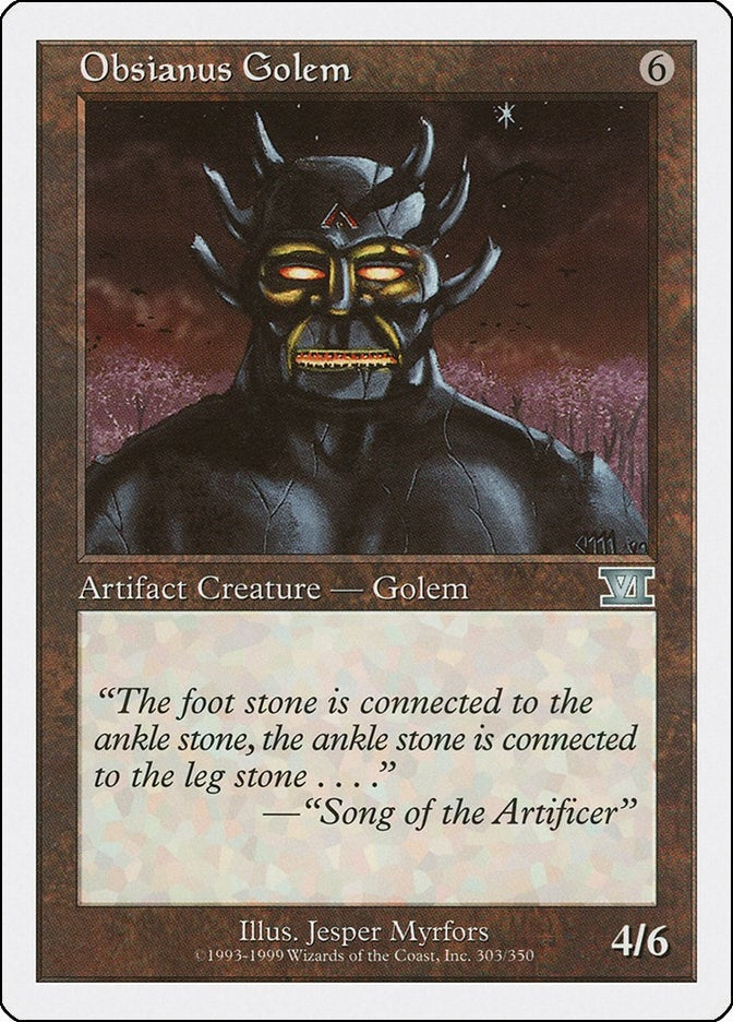 Image for Obsianus Golem (303) (Classic Sixth Edition) - Magic: The Gathering