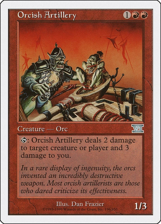 Image for Orcish Artillery (196) (Classic Sixth Edition) - Magic: The Gathering