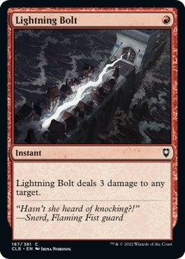 Image for Lightning Bolt (187) (Commander Legends: Battle for Baldur's Gate) - Magic: The Gathering