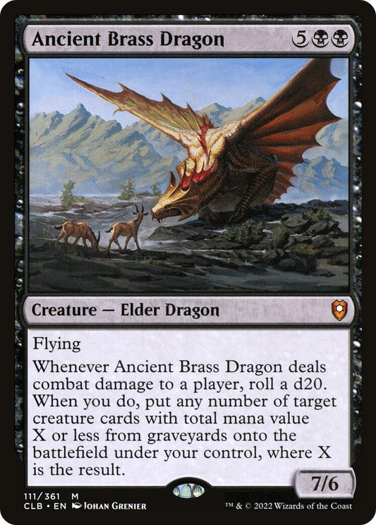 Image for Ancient Brass Dragon (111) (Commander Legends: Battle for Baldur's Gate) - Magic: The Gathering