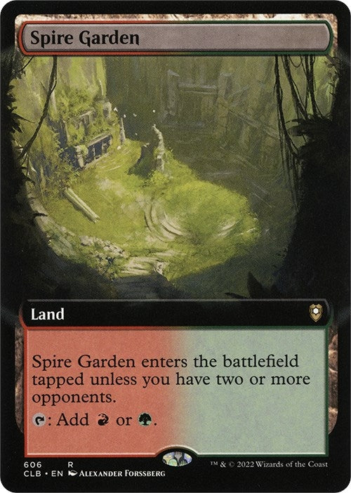 Spire Garden (Extended Art) (606) (Commander Legends: Battle for Baldur's Gate)