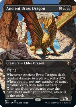 Image for Ancient Brass Dragon (Borderless) (367) (Commander Legends: Battle for Baldur's Gate) - Magic: The Gathering