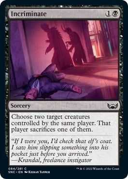Image for Incriminate (84) (Streets of New Capenna) - Magic: The Gathering