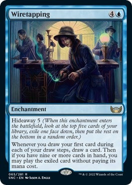 Image for Wiretapping (65) (Streets of New Capenna) - Magic: The Gathering