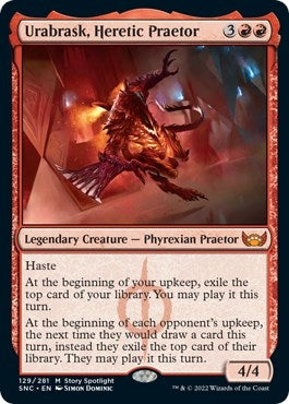 Image for Urabrask, Heretic Praetor (129) (Streets of New Capenna) - Magic: The Gathering