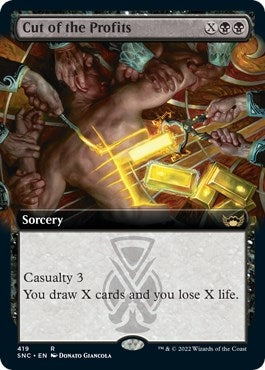 Image for Cut of the Profits (Extended Art) (419) (Streets of New Capenna) - Magic: The Gathering