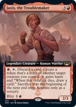 Image for Jaxis, the Troublemaker (Extended Art) (425) (Streets of New Capenna) - Magic: The Gathering