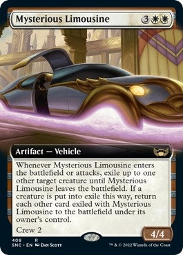 Image for Mysterious Limousine (Extended Art) (408) (Streets of New Capenna) - Magic: The Gathering