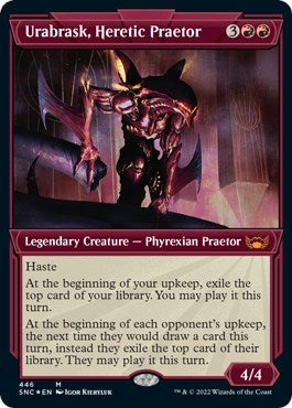 Urabrask, Heretic Praetor (Showcase) (Foil Etched) (446) (Streets of New Capenna)