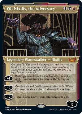 Ob Nixilis, the Adversary (Showcase) (Foil Etched) (448) (Streets of New Capenna)