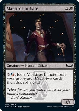 Image for Maestros Initiate (86) (Streets of New Capenna) - Magic: The Gathering
