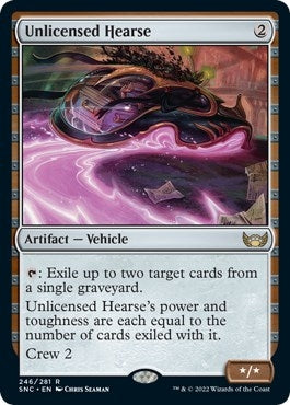 Image for Unlicensed Hearse (246) (Streets of New Capenna) - Magic: The Gathering