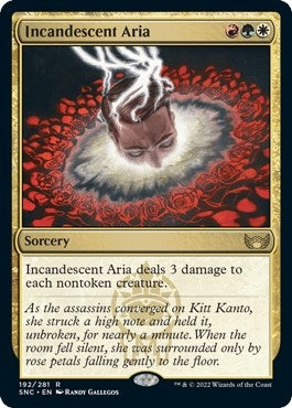 Image for Incandescent Aria (192) (Streets of New Capenna) - Magic: The Gathering
