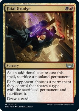 Image for Fatal Grudge (187) (Streets of New Capenna) - Magic: The Gathering