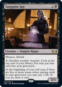Image for Sanguine Spy (93) (Streets of New Capenna) - Magic: The Gathering