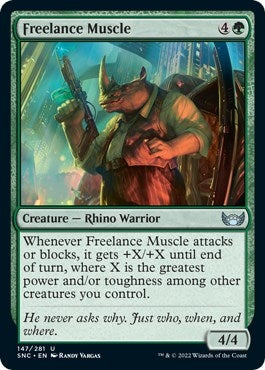 Image for Freelance Muscle (147) (Streets of New Capenna) - Magic: The Gathering