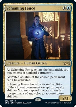 Image for Scheming Fence (219) (Streets of New Capenna) - Magic: The Gathering