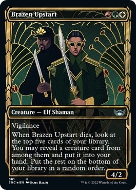 Brazen Upstart (Gilded Foil) (361) (Streets of New Capenna)