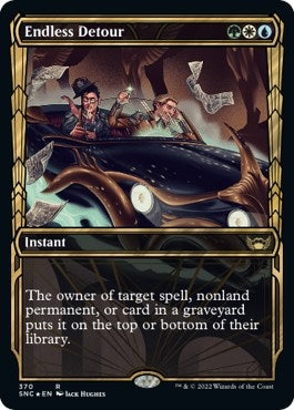 Image for Endless Detour (Gilded Foil) (370) (Streets of New Capenna) - Magic: The Gathering
