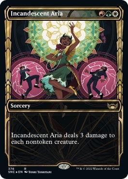 Incandescent Aria (Gilded Foil) (376) (Streets of New Capenna)
