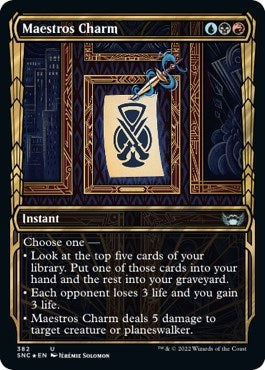 Maestros Charm (Gilded Foil) (382) (Streets of New Capenna)