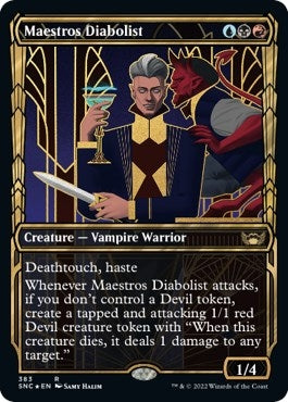 Image for Maestros Diabolist (Gilded Foil) (383) (Streets of New Capenna) - Magic: The Gathering