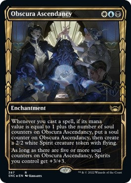 Obscura Ascendancy (Gilded Foil) (387) (Streets of New Capenna)