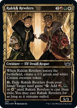 Image for Rakish Revelers (Gilded Foil) (393) (Streets of New Capenna) - Magic: The Gathering
