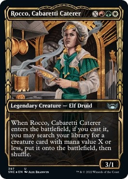 Image for Rocco, Cabaretti Caterer (Gilded Foil) (397) (Streets of New Capenna) - Magic: The Gathering