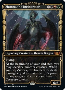 Image for Ziatora, the Incinerator (Gilded Foil) (404) (Streets of New Capenna) - Magic: The Gathering