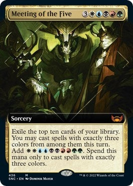 Meeting of the Five (Extended Art) (436) (Streets of New Capenna)