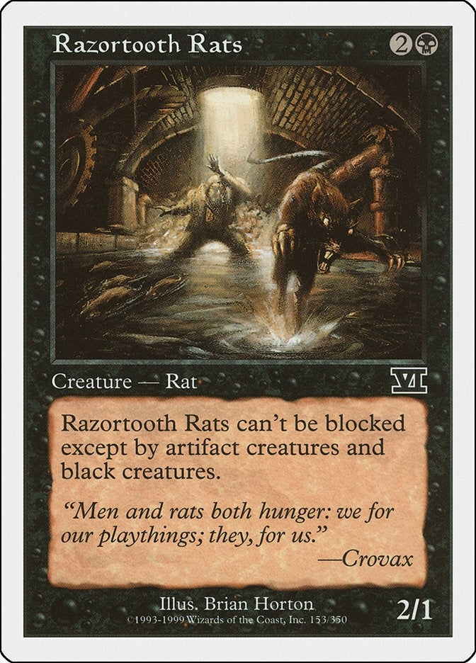 Razortooth Rats (153) (Classic Sixth Edition)
