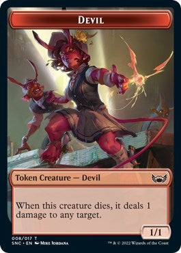 Devil // Dog Double-Sided Token (8 // 10) (Streets of New Capenna)