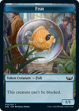 Fish // Citizen Double-Sided Token (4 // 12) (Streets of New Capenna)