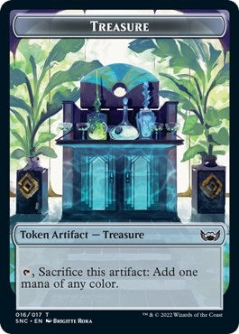 Treasure (016) // Citizen Double-Sided Token (16 // 12) (Streets of New Capenna)