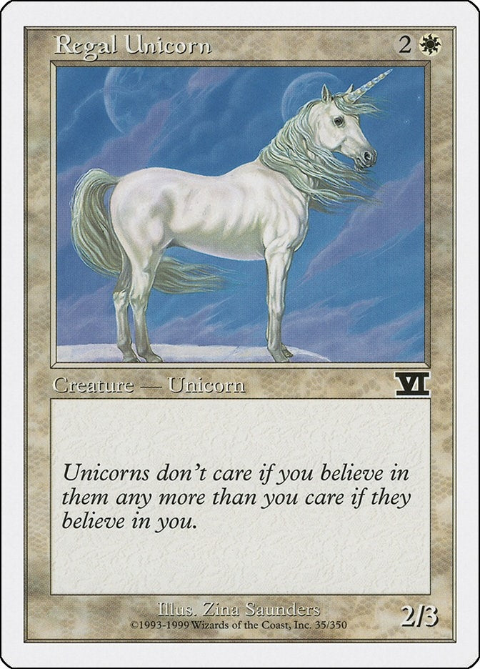 Regal Unicorn (35) (Classic Sixth Edition)