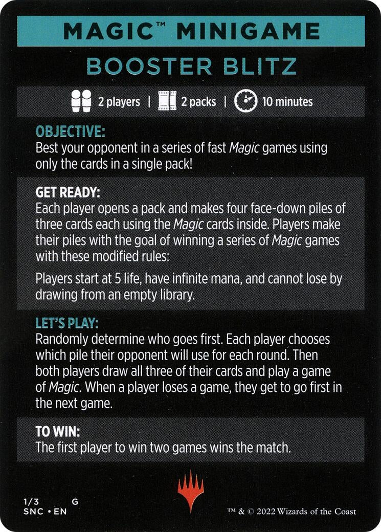 Image for Magic Minigame: Booster Blitz (1) (Streets of New Capenna) - Magic: The Gathering