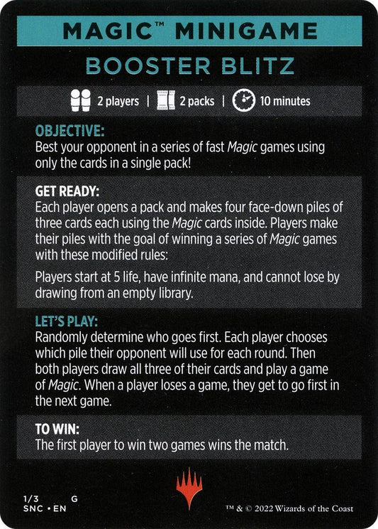Image for Magic Minigame: Booster Blitz (1) (Streets of New Capenna) - Magic: The Gathering