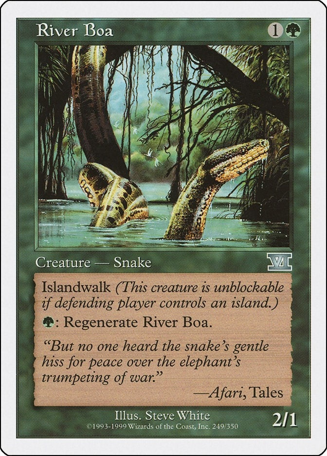 Image for River Boa (249) (Classic Sixth Edition) - Magic: The Gathering