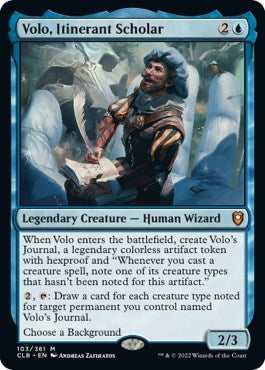 Image for Volo, Itinerant Scholar (103) (Commander Legends: Battle for Baldur's Gate) - Magic: The Gathering