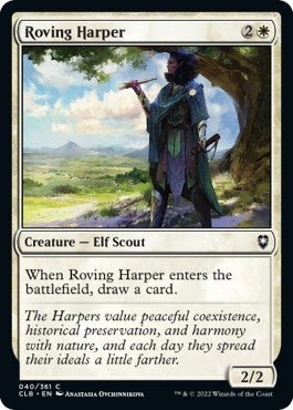 Image for Roving Harper (40) (Commander Legends: Battle for Baldur's Gate) - Magic: The Gathering