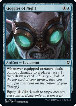 Image for Goggles of Night (74) (Commander Legends: Battle for Baldur's Gate) - Magic: The Gathering