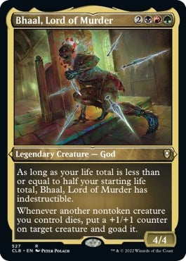 Bhaal, Lord of Murder (Foil Etched) (527) (Commander Legends: Battle for Baldur's Gate)