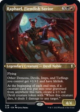 Image for Raphael, Fiendish Savior (Foil Etched) (549) (Commander Legends: Battle for Baldur's Gate) - Magic: The Gathering