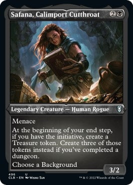 Safana, Calimport Cutthroat (Foil Etched) (496) (Commander Legends: Battle for Baldur's Gate)