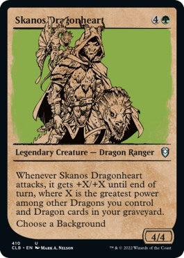 Skanos Dragonheart (Showcase) (410) (Commander Legends: Battle for Baldur's Gate)