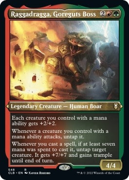 Raggadragga, Goreguts Boss (Foil Etched) (548) (Commander Legends: Battle for Baldur's Gate)